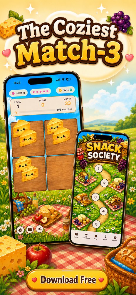Snack Society — the coziest match-3