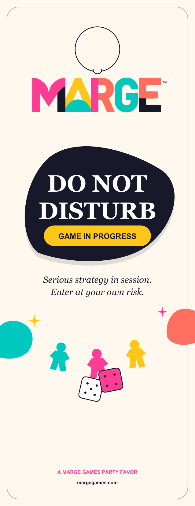 Do Not Disturb door hanger - free printable PDF